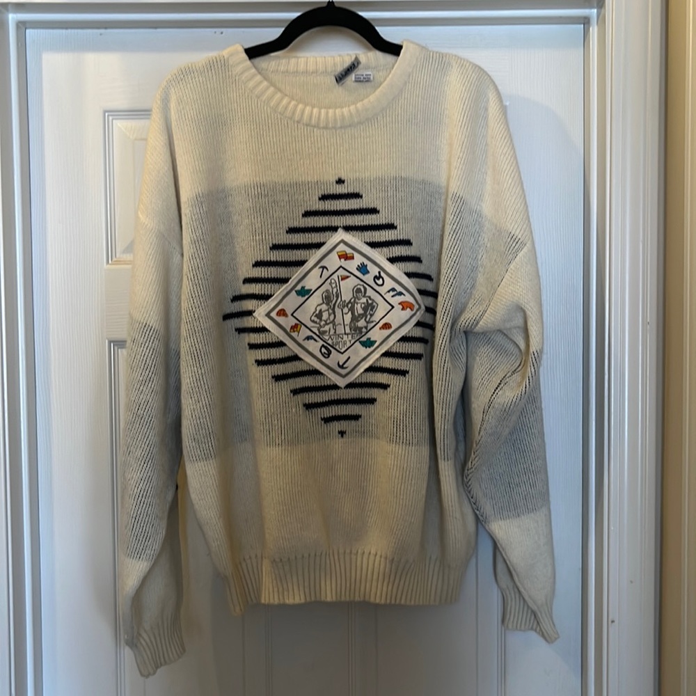 RARE Vintage Koman Winter Sport sweater made in Korea